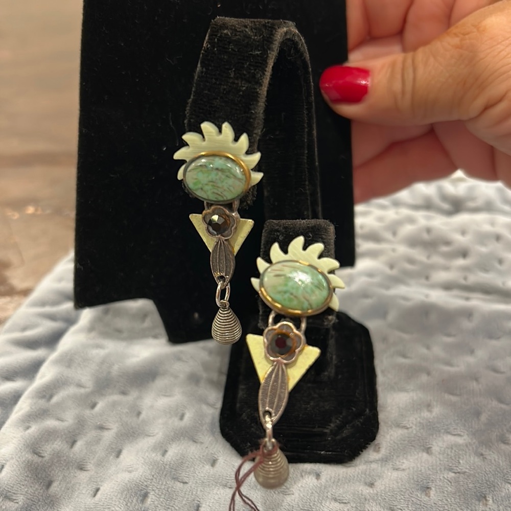 Vintage Fragments Artistic Earrings-Boutique
